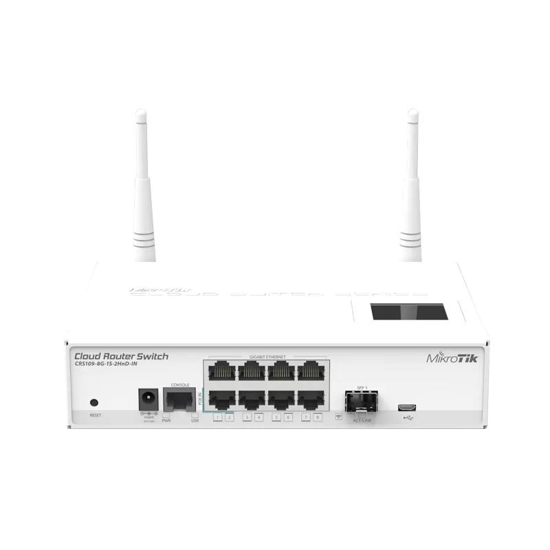 MikroTik CRS109-8G-1S-2HnD-IN  Ŭ  ġ, 8 ⰡƮ Ʈ RouterOS, 2.4GHz 802.11n